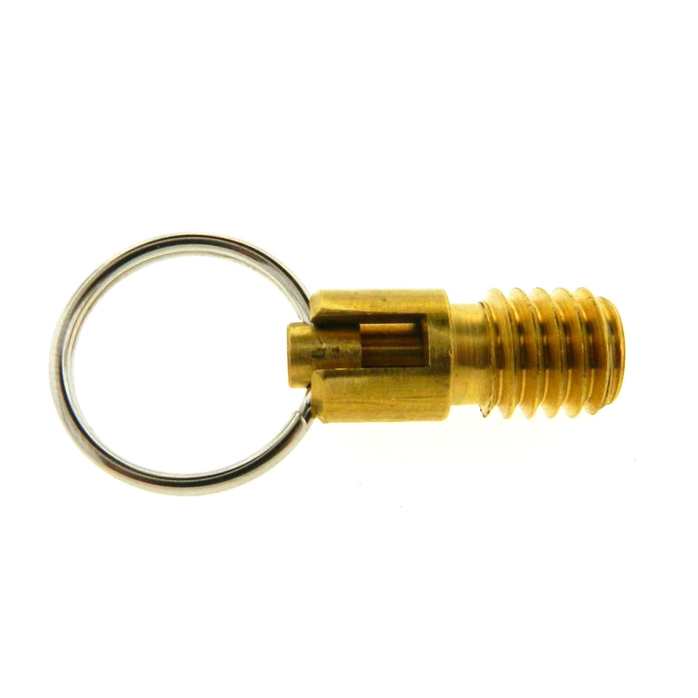 Stubby Pull Ring Locking Nose Retractable Plunger without Nylon Patch